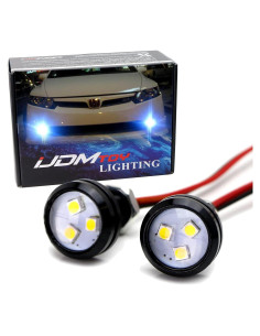 Luz LED Proyector iJDMTOY 2pcs 3-SMD Blanca 12V para Automóvil