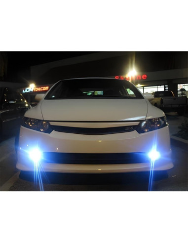 Luz LED Proyector iJDMTOY 2pcs 3-SMD Blanca 12V para Automóvil