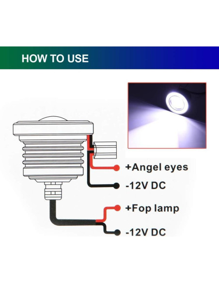 Luz LED Ojo de Águila ePathChina 64MM 1200LM 12V 30W