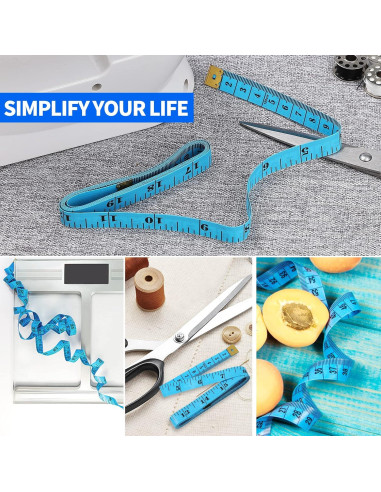 Cinta Métrica Suave ECTY 24 Pcs 150 cm Doble Escala