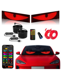 Luz LED Ojos de Diablo UPONELED 2PCS Flexible 37.4x9.2cm