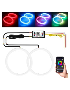 Anillos de Halo RGB Qasim 120mm 12V para Coche y Moto