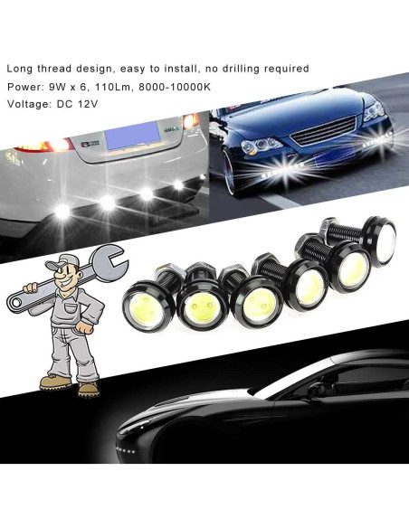 Luces de Niebla LED Kawell Eagle Eye 6 Pack 9W Blanca