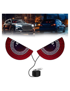 Luz Ojos Diabólicos LED LECART USB Rojo y Blanco 11 Modos