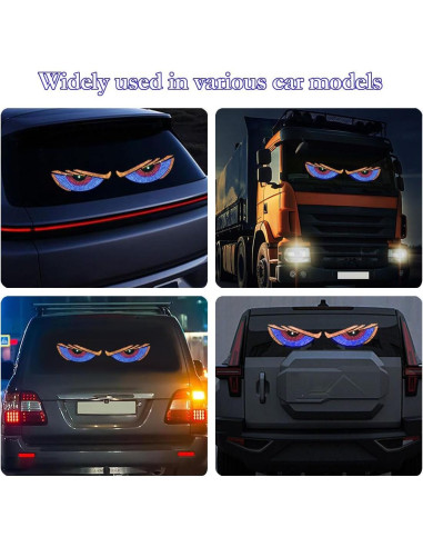 Luces LED Ojos del Diablo JKCUYOO para Autos, 11 Modos, USB
