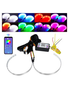 Anillo Halo RGB Qasim 2.5-3.0" para Coche y Motocicleta