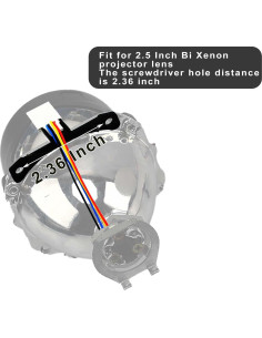 Ojos Demonio LED RGB YUFANYA 2.5" para Faro Proyector 2