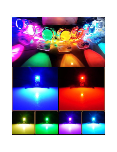 Ojos Demonio LED RGB Qasim 12V para Lente Proyector 2.8"