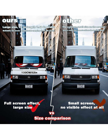 Luz LED Ojos de Diablo para Parabrisas Genérico 133x19cm