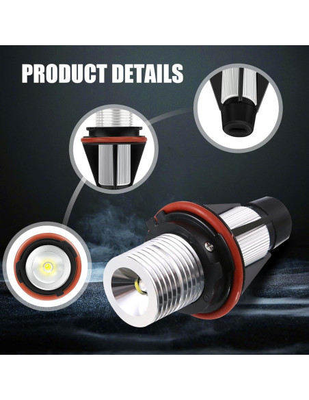 Luz LED Angel Eye Fluher 2 PCS 6500K para BMW E39 E60