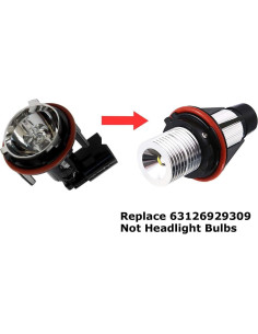 Anillo de Marcador LED Blanco iJDMTOY para BMW E39 E53 E60 E63 2