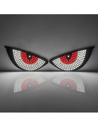 Luz Ojos de Diablo LED PIFOOG para Parabrisas Auto Rojo Blanco
