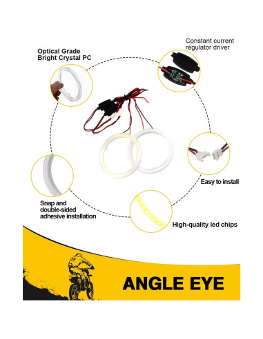 Luz de Niebla LED Qasim 70MM Blanco 540LM 12V-24V