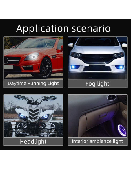 Anillos Halo LED RGB Grandview 70MM Control Bluetooth 12V