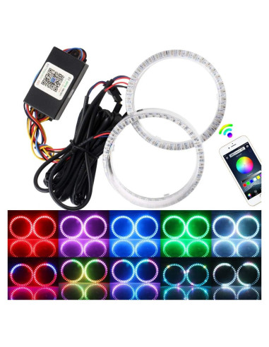 Ojos de Ángel RGB 95MM YM E-Bright con Control Bluetooth