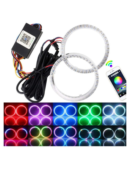Ojos de Ángel RGB 95MM YM E-Bright con Control Bluetooth