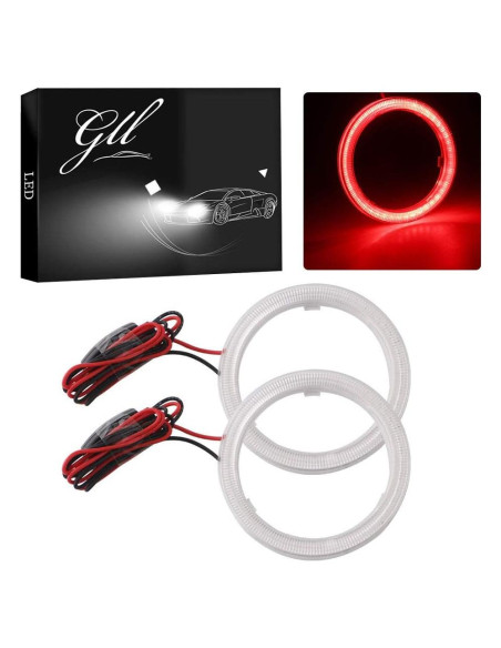 Luz LED Ojos de Ángel Grandview 70MM 60SMD Rojo 12V