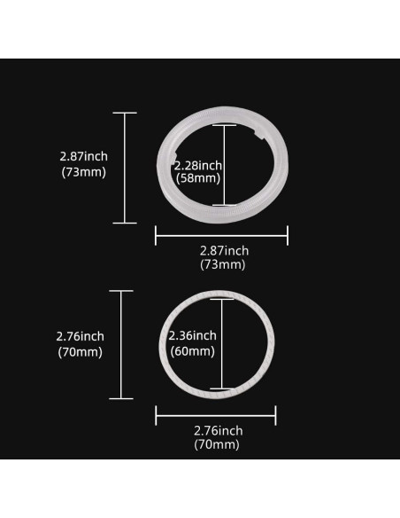 Luz LED Ojos de Ángel Grandview 70MM 60SMD Rojo 12V