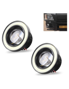 Luces de Niebla LED Angel Eye Waswale 2 PCS 1200LM Blanco