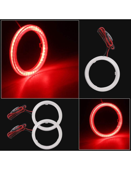 Luz LED Ojos de Ángel Grandview 70MM 60SMD Rojo 12V