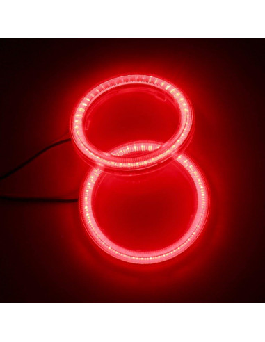 Luz LED Ojos de Ángel Grandview 70MM 60SMD Rojo 12V