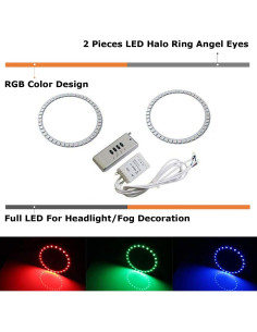 Kit Iluminación Halo LED RGB Multicolor iJDMTOY para Scion FR-S, Subaru BRZ 2