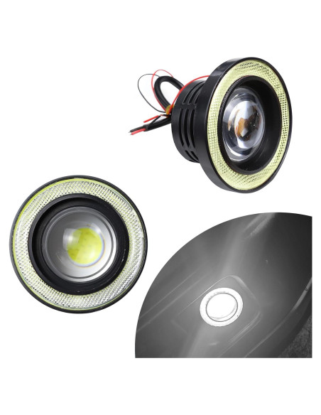 Luces de Niebla Ojo de Ángel Wogomz LED 12V 2PCS Blanco