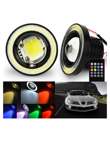 Bombillas de Niebla LED Socal 3.5" RGB Multicolor - Paquete de 2