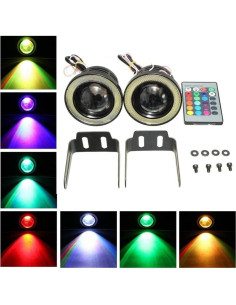 Bombillas de Niebla LED Socal 3.5" RGB Multicolor - Paquete de 2 2