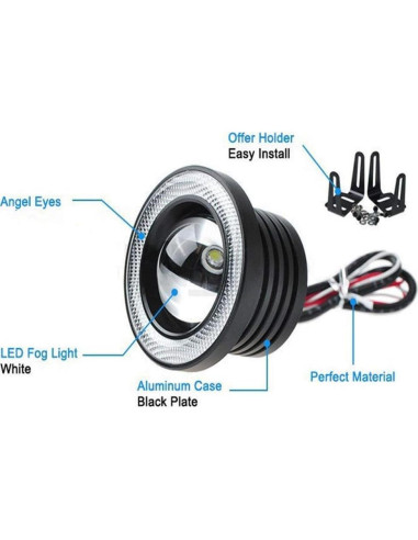 Bombillas de Niebla LED Socal 3.5" RGB Multicolor - Paquete de 2