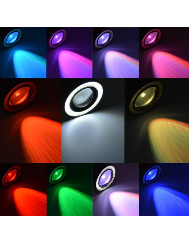 Bombillas de Niebla LED Socal 3.5" RGB Multicolor - Paquete de 2