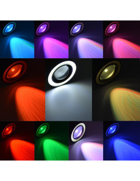 Bombillas de Niebla LED Socal 3.5" RGB Multicolor - Paquete de 2