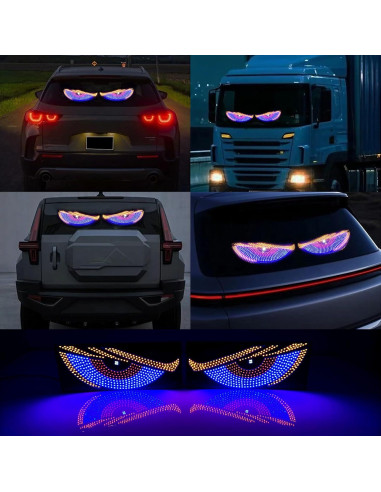 Luz LED Ojos de Diablo LECART para Parabrisas USB 10 Modos