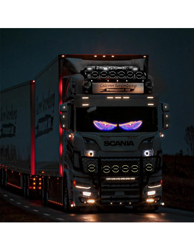 Luz LED Ojos de Diablo LECART para Parabrisas USB 10 Modos