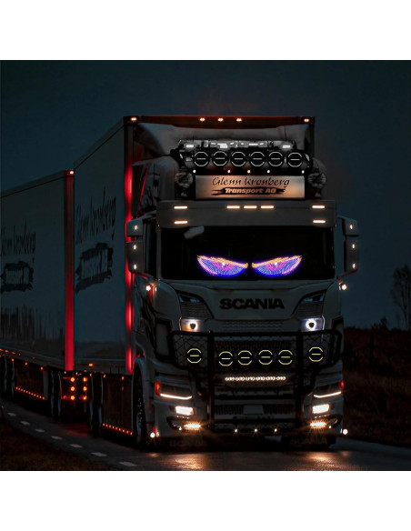 Luz LED Ojos de Diablo LECART para Parabrisas USB 10 Modos