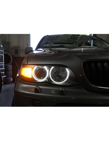 2 Bombillas LED Ojos de Ángel 5W Blancas para BMW E39 E60 E63