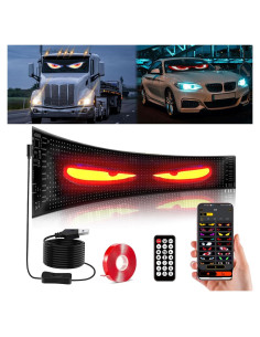 Luz Ojos del Diablo LZSlamp 19x133 cm LED Programable para Autos