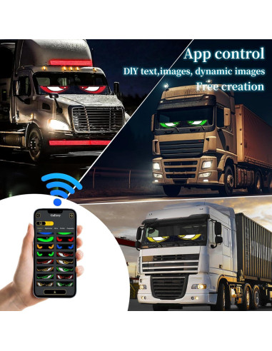 Luz LED Programable Ojos del Diablo Genérico 132.1x19.1 cm