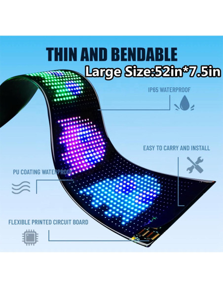 Luz LED Ojos del Diablo Goodream 132cm x 19cm para Auto