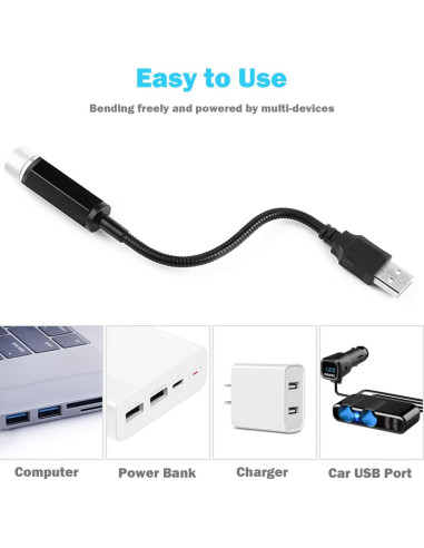 Luz Nocturna Estrella LEDCARE para Coche y Habitaciones USB