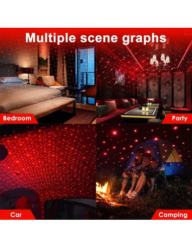 Luz Nocturna Estrella LEDCARE para Coche y Habitaciones USB