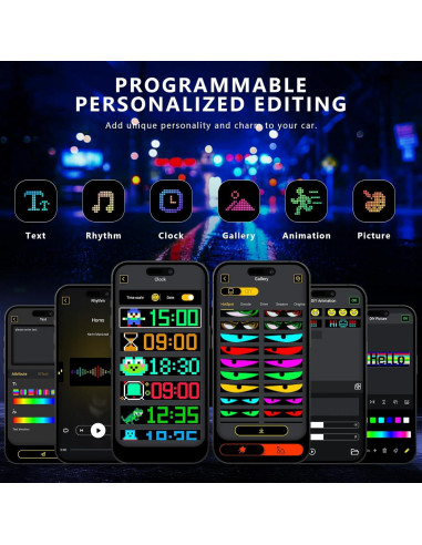 Luces LED Ojos del Diablo ICEFLY para Parabrisas 89.9cm