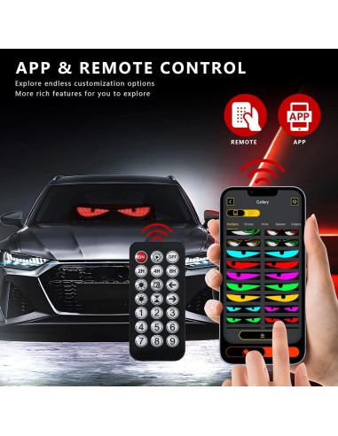 Luces LED Ojos del Diablo ICEFLY para Parabrisas 89.9cm