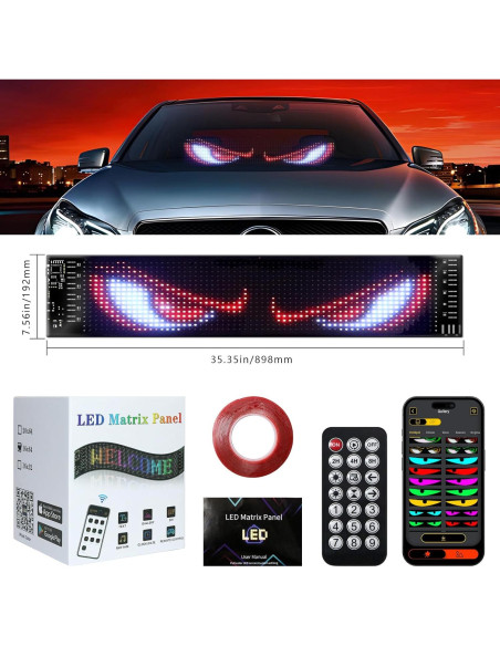 Luces LED Ojos del Diablo ICEFLY para Parabrisas 89.9cm