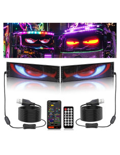 Paquete de 2 Luces LED Suacopzar 58cm para Autos con Control APP