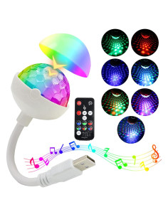 Luz de Techo LED WEBUPAR 2-en-1 Ajustable 360 USB