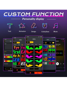Señal LED Sanwo 17.78x7.62cm USB Bluetooth Programable 2