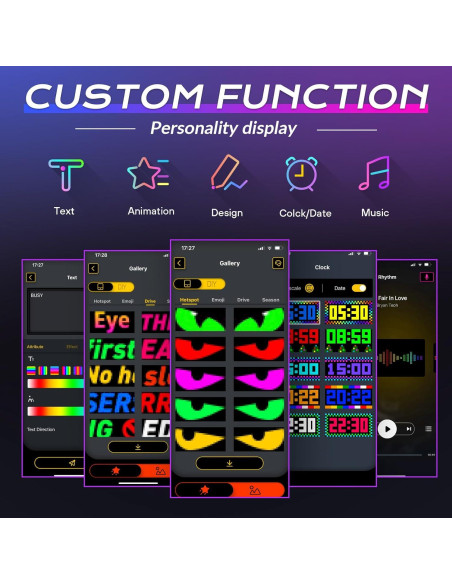 Señal LED Sanwo 17.78x7.62cm USB Bluetooth Programable