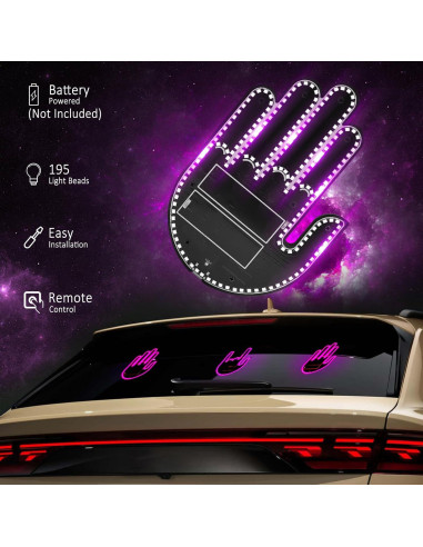 Luz LED de Dedo ISUNMEA Rosa con Control Remoto y Gestos