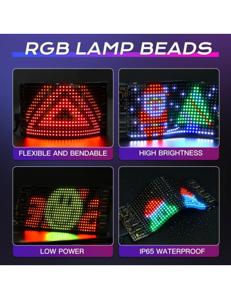 Señal LED Sanwo 17.78x7.62cm USB Bluetooth Programable